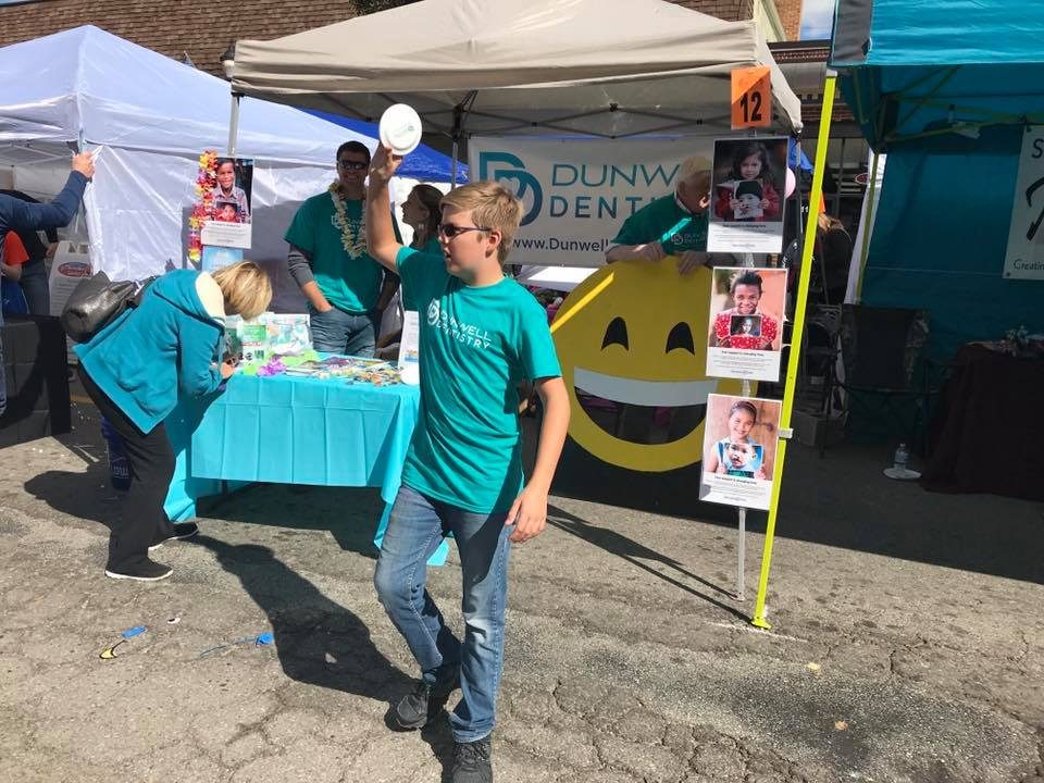 The Dunwell Dentistry team at a community event
