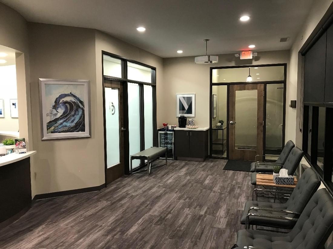 The reception and waiting area at Dunwell Dentistry